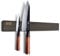 FINDKING Striscia Magnetica per Coltelli in Legno di Frassino, Supporto Magnetico per Utensili da Cucina, Facile da Appendere Senza Trapano (46CM, Marrone Scuro, Senza Coltelli)
