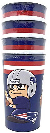 NFL New England Patriots Party Cups Drinking Cups Set of 4 Cups 525 ml