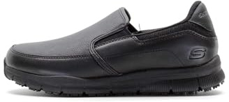 Skechers Mädchen NampaFood Service Schuh, Schwarzes Synthetisches Polyurethan, 36.5 EU
