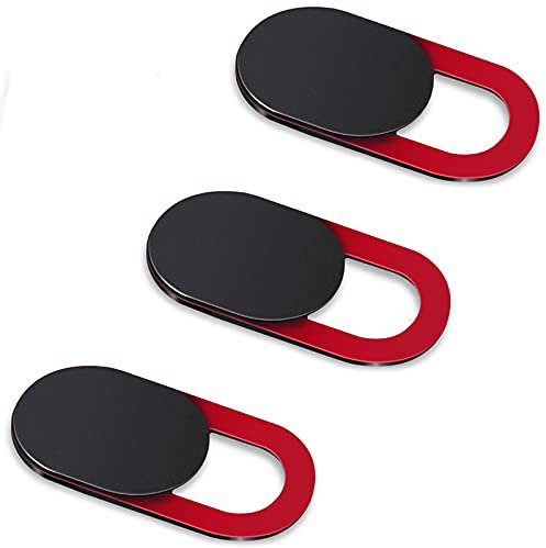 Camera Cover Slide, Upgrade Ultra-Thin Webcam Covers Slide Compatible for Computers Desktops, MacBook, PC, Tablet, Cell Phone and more Accessories -Protect Your Privacy Security(3PACK)