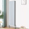 Blümme Vertical Double Flat Panel Designer Radiator Bathroom Heater Central Heating Radiators 1600 x 408mm White