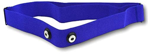 1neiSmartech Fascia Elastica Regolabile per Cardio Frequenzimetro Garmin Polare Wahoo Bryton Cinturino in Tessuto Premium in Nylon E Spandex con Attacco Sensori Distanza 45mm (Sky Blue)