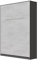 SMARTBett Schrankbett Standard Komfort 90x200 120x200 140x200 160x200 Bettschrank Wandbett (Anthrazit/Beton, 140 Vertikal Komfort)