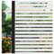 ConCus-T Window Film Privacy Self Adhesive Frosted Window Sticker Removable No Glue Film Stripe Vinyl Static Cling Door Glass Covering for Living Room Office Bathroom 90×400cm