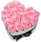EG EMMIE GRAY Classic Infinity Rosenbox | Herz | Weiß – Traumhafte Infinity Rosen, 1-3 Jahre haltbare Rosen, Flowerbox mit echten, konservierten Rosen, edle Premiumrosen (M, Bridal Pink)