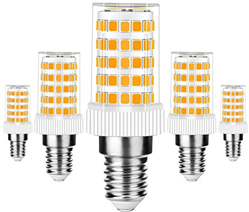 RANBOO E14 LED Lampe 10w Ersatz 80W Halogenlampen, 800LM, Warmweiß 3000K, AC 220-240V, Birnen für Kronleuchter, Wandlampe, Kühlschrank und Dunstabzugshaube, Kein Flackern, Nicht Dimmbar, 5er Pack