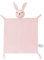 ZIGJOY Schmusetuch Schnuffeltuch mit Hase-Köpfchen Kuscheltuch Musselin Babydecke Komfort für Neugeborene Babys und Kleinkinder ab 0+ Monaten Geschenk zur Geburt für Junge und Mädchen rosa