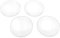Vintageparts Cabochons Glas klar 35mm 4 Stück zum Schmuck selber basteln