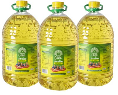 ESENCIA CALIFAL ® | Aceite de Girasol Alto Contenido Oleico 45-60% Especial Frituras (Caja 3x5L)