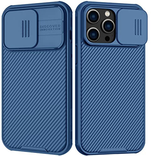 Nillkin for iPhone 14 Pro Max Case [Slide Camera Cover Protection] CamShield Pro Hard Slim Case Shockproof Dustproof Protective Phone Case for iPhone 14 Pro Max 6.7 inch 2022 Blue