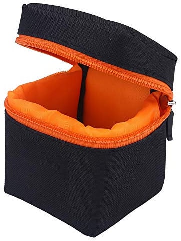 KIMISS Camera Lens Bag Neoprene DSLR Camera Lens Soft Protector Carry Pouch Bag Case Padded Thick Camera Lens Pouch Shockproof Protective Camera Lens Case Soft Pouch Case