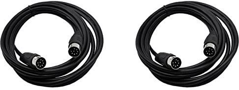 liovitor 2X 8 Pin Din Male To Male Speaker Audio Cable Adapter for Surveillance Automotive Computers Television Precision 5M