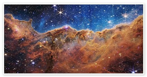 James Webb - Open star cluster in Carina Nebula (NIRCam) Poster