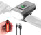 Smiling Shark Luz Bicicleta, LED Luces Bicicletas Faros Delanteros & Rojo Traseros Accesorios Set USB Recargable IPX6 Impermeable y Prueba de Polvo Bici Seguridad para Ciclismo Carretera Montaña Noche