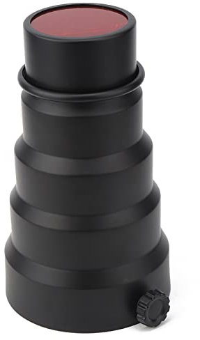 Taschenlampen-Lamplet, Konisches Snoot-Set, Taschenlampen-konisches Snoot-Set mit Zellnetz, 5 Stück Farbfilter für Fotografie-Lichter Unter 250 W