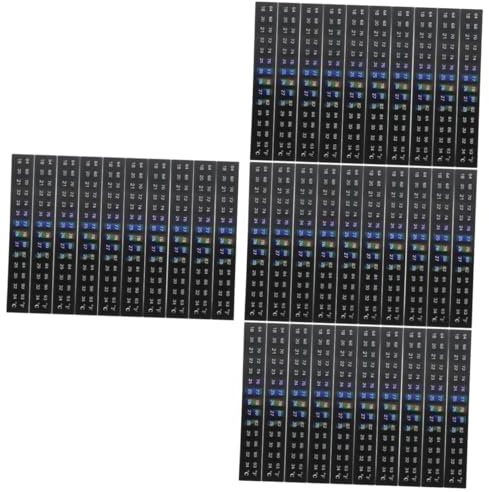 FRCOLOR 40 adesivi termometri per acquario, strisce adesive digitali per acquari, adesivi per acquari, adesivi per numeri, termometro, adesivi di carta numero di forniture