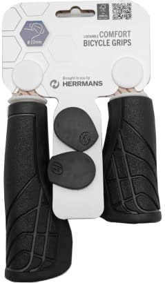 Herrmans Unisex Line Lenkergriffe, Black, 125/90 mm
