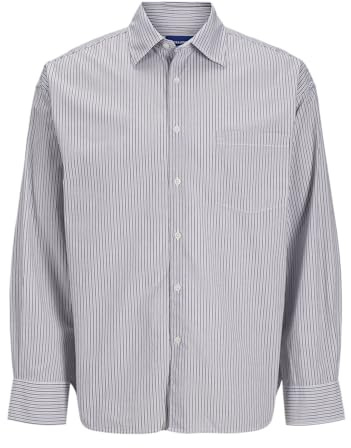 JACK & JONES Herren Joratlas Poplin Oversized Shirt Ls