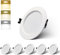 FWoche LED Einbaustrahler Ultra flach 10W 230V, LED Spot Deckenspots Einbauleuchten Deckenstrahler 3000K Warmweiß 6000K Kaltweiß 4000K Neutralweiß für Badzimmer Wohnzimmer, 6er Set