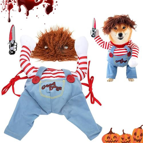 Costume di Halloween per cani, vestiti di Halloween per animali domestici, Divertenti Costumi per Cani, Costume orribile per cani, per domestici Costume Halloween Cosplay per cani