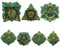 Hsthe Sea 7 Pezzi Leaf Design DND Dice DND Metal Dice Set Giallo Verde Dungeons And Dragons Dice, Dadi poliedrici Fatti a Mano Rpg D e D Giochi di Ruolo Dadi