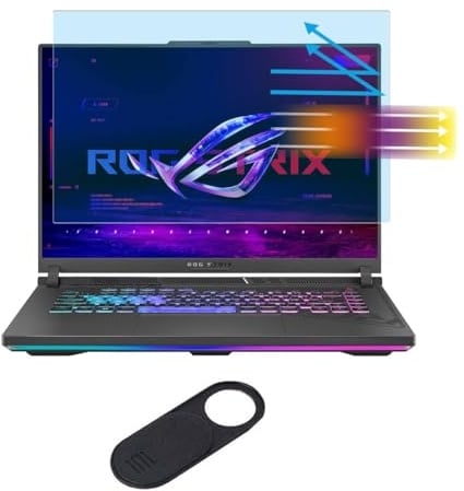 Protector de pantalla antirreflejo de luz azul para ASUS ROG Strix G16 y ROG Strix Scar 16 / Zephyrus M16 y G16 / TUF Gaming A16 y F16 de 16 pulgadas para laptop de 16 pulgadas, mate, antihuellas