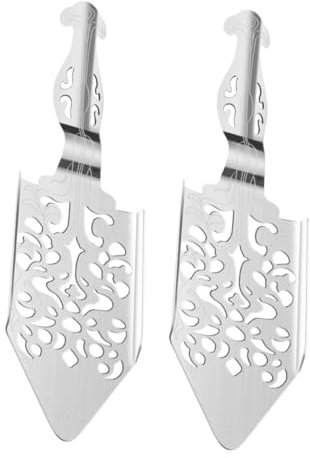 BESPORTBLE Edelstahl Löffel Set Für Cocktails Und Getränke – 2 Stück Absinth Löffel Mit Retro-Design - Ideal Für Feuerzangenbowle Whisky Und Schokolade Langlebig Und Rostfrei