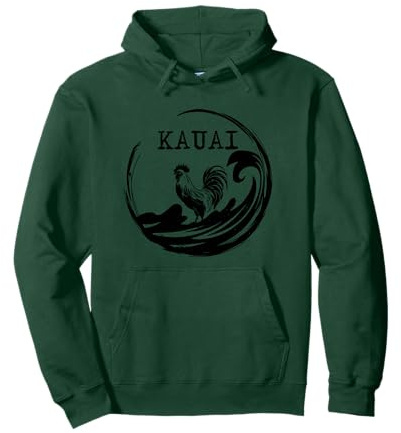 Kauai Hawaii Huhn Surf Hawaii Souvenir Surfer Pullover Hoodie