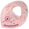 HALSTUCH mit Namen oder Text personalisiert für Baby oder Kind aus Baumwolle in Einheitsgröße Pusteblume rosa