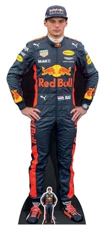 STAR CUTOUTS Ltd CS667 Max Verstappen mit Mini-Ständer, perfekt für Geburtstage, Geschenke, Partys und Fans, Pappe, Lifesize