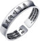 Retro Sechs Brief Mantra Thai Silber Herz Armband Buddhistischen Prajna Paragraph für Frauen Armbänder Paar Modelle Schmuck Batch , Thai silber schwarz