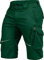 Leibwächter Arbeitsshorts Herren Flex Line Grün – Größe 62 – Robuste Cargo Hose mit Taschen – Handwerker Shorts – Berufsbekleidung – Multifunktionshose mit Reflektoren