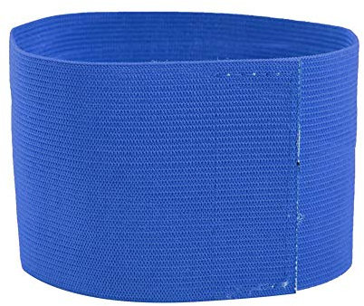 VGEBY1 Team-Sportarmband, verstellbares Fußball-Armband, Captain Armbänder, Spielerbänder, blau