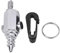 Alomejor 8 cm Professionelle Tauchluftdüse Edelstahl Tauchen Niederdruck Luftpumpe Düse Clip für Wassersport(Silber)