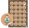 Logbuch-Verlag 24 Engel Sticker Schutzengel Aufkleber Weihnachten rund 4 cm naturfarben türkis weiß zum Basteln und aufkleben auf Geschenke