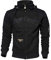 West Coast Choppers Men Zip Hoodie Choppers Por Vida, Color:black, Size:2XL