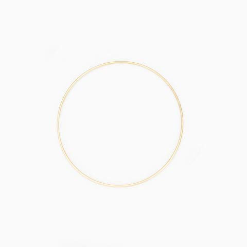 NaDeco Metallring in Gold beschichtet, wählbar in den Größen 20, 30,40 und 50cm Metallringe zum Basteln Drahtring zum Basteln Wickeltechnik Hoops Traumfänger Ring Makramee Ring, Größe:Ø 20 cm