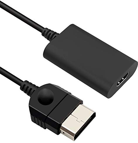 para convertidor de Cable HDMI para para Original para con Cable HDMI y convertidor de Adaptador de Corriente para Classic a HDMI, Plug and Play - Negro
