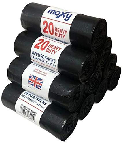 400 x Heavy Duty Refuse Sacks Super Strong Bulk Kitchen Bin Liners 75L