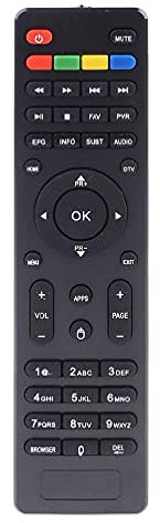 YU-HELLO Mecool - Telecomando Contorller di ricambio per K1 KI Plus KII Pro DVB-T2 DVB-S2 DVB TV Box ricevitore satellitare, supporto telecomando per sedia