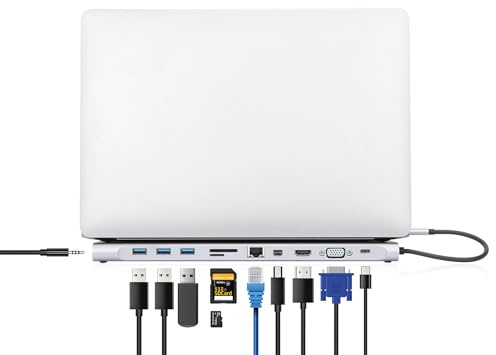 Manhattan 130578 USB-C™ 11-in-1 Dreifach-Monitor mit MST