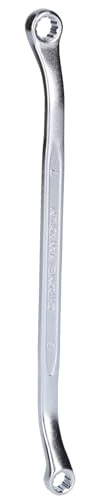 KS Tools 517.0871 Doppel-Ringschlüssel, leicht gekröpft, 6x7mm