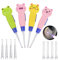 Cuillère de Nettoyant Oreille Lumineux, Outil de Nettoyage D'oreilles, Dessin Animé Cuillère Nettoyant Oreille, Ear Curette LED pour Nettoyer les Oreilles, Nettoyeur Oreille pour Enfant Adulte, 4PCS