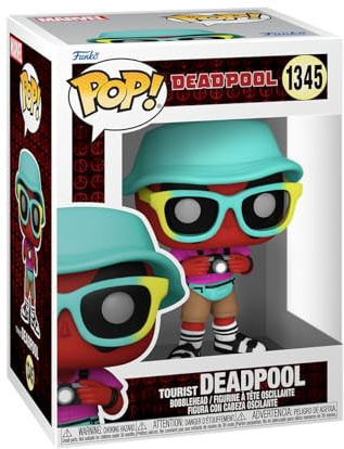 Funko POP! Marvel: Deadpool - Tourist | Offizielles Superheroes Merch - Vinyl Sammelfigur als Regal Deko - Geschenkidee zum Geburtstag für Fans und Sammler