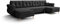 ALTDECOR Ecksofa in U-Form mit Schlaffunktion und Bettkasten Corner Sofa Bett Eckcouch Couch L-Form Schlafcouch Ausziehbar Wohnlandschaft Schlafsofa Cauchsofa - APOL-U - 300x140x93cm Dunkelgrau