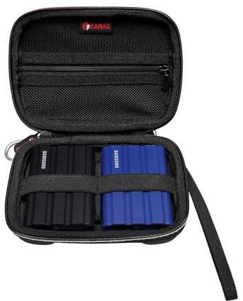 XANAD Hard EVA Case for Samsung T9 /T7 Shield Portable SSD | Fits Samsung T9/T7 Touch SSD, EVA Shockproof Storage Travel Case,Organizer for 1TB External Solid State Drive