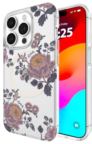 Coach iPhone 15 Pro Hülle, kompatibel mit MagSafe - Moody Floral