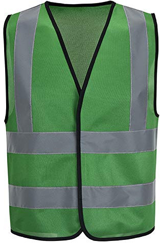 AYKRM Gilet Haute Visibilité Vert Gilet De SéCurité Homme Unisexe Gilet De Signalisation