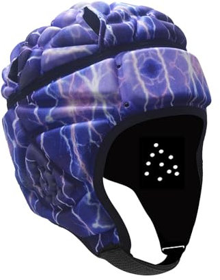 Ronyme Casco da Rugby per Bambini Cappello Protettivo da Rugby Protezione Traspirante Casco da Football Copricapo da Rugby per Bambini Che Giocano a Flag, Stile c