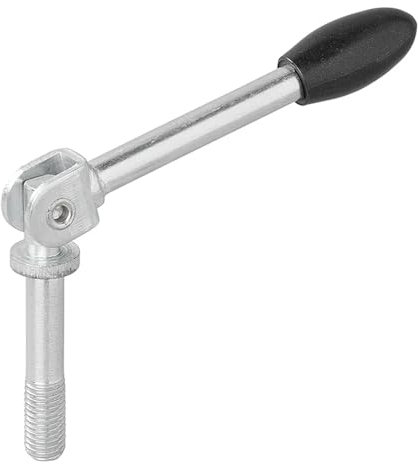APT Palanca para abrazadera de rueda jockey plegable M12 para soporte de abrazadera de 48 mm